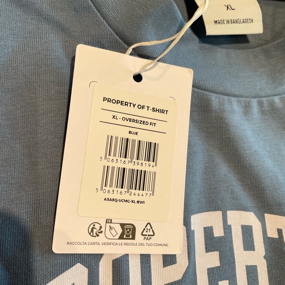 Gymshark Property Of T-Shirt XL Faded Blue - Picture 4 of 10